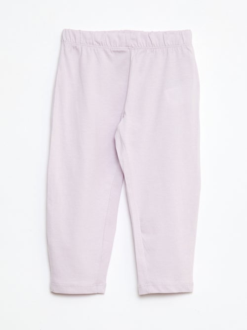 Printed T-shirt + Leggings Pyjama Set - 2 pieces - Kiabi
