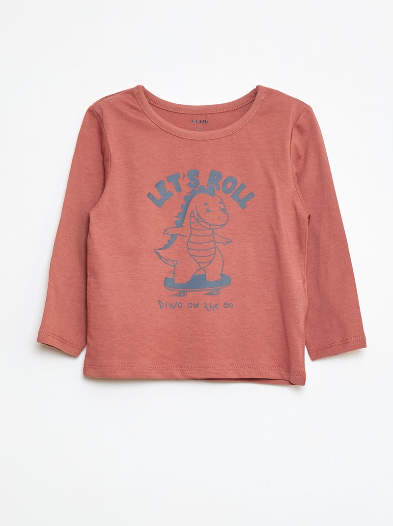 Printed T-shirt + Leggings Pyjama Set - 2 pieces Red - Kiabi