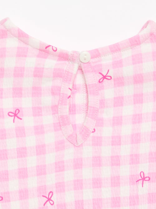 Printed T-shirt with Ruffles - Kiabi