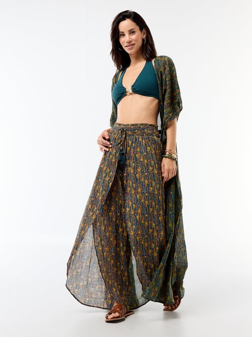 Printed Viscose Beach Pants - Kiabi