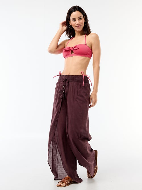 Printed Viscose Beach Pants - Kiabi