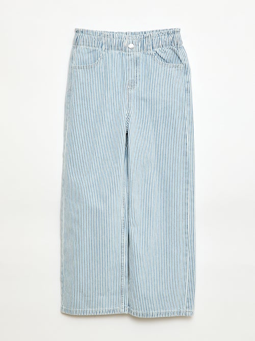 Printed Wide Leg Jeans - Kiabi