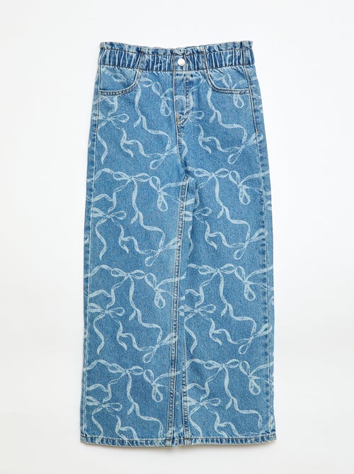 Printed wide leg jeans - Kiabi