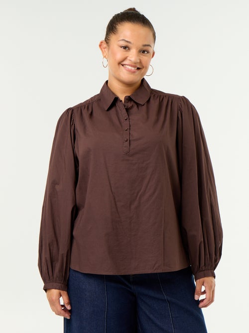 Puffed Sleeve Blouse - Kiabi Puffed Sleeve Blouse - Kiabi