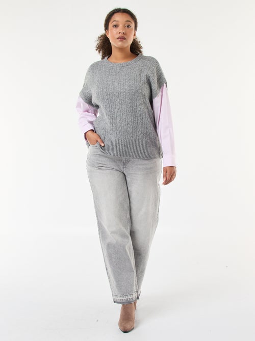 Pull 2-en-1 avec chemise - Kiabi Pull 2-en-1 avec chemise - Kiabi