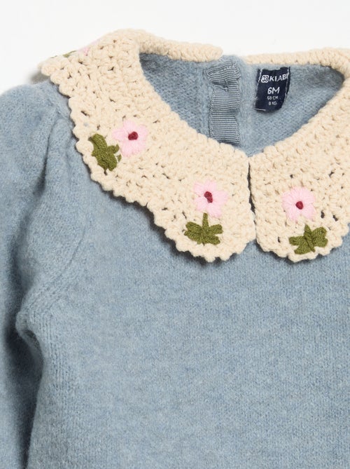Pull avec col fantaisie - Kiabi