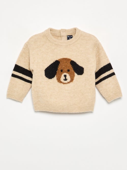 Pull avec imprimé chien - Kiabi
