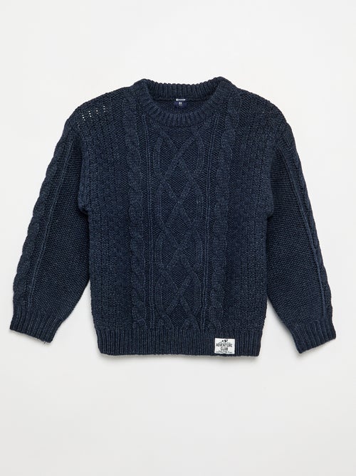 Pull avec torsades - Noël - Kiabi