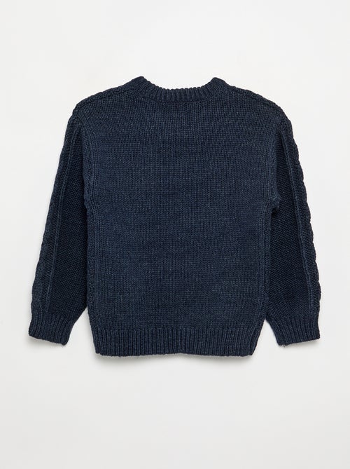 Pull avec torsades - Noël - Kiabi