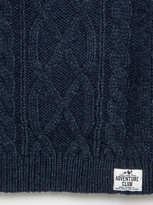 Pull avec torsades - Kiabi