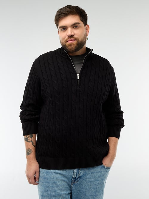 Pull camionneur zip torsadé - Kiabi