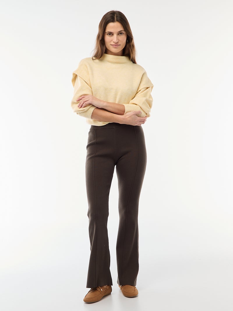 Pull chaud à col montant Jaune - Kiabi