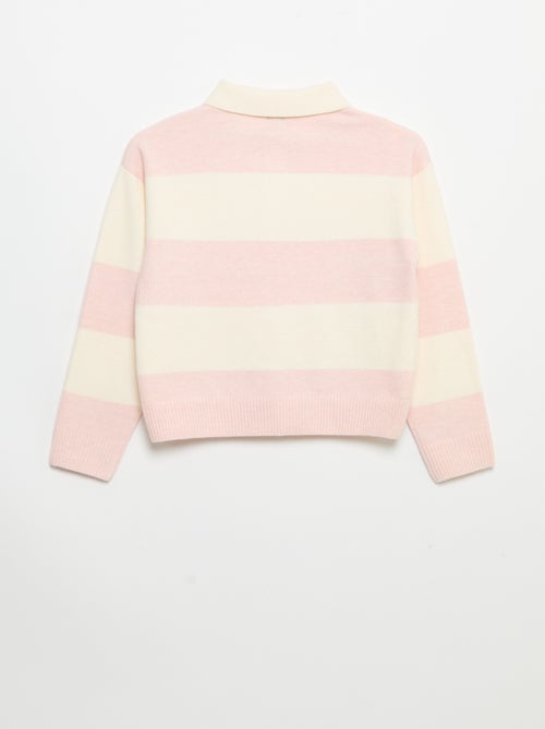 Pull chaud forme polo - Kiabi Pull chaud forme polo - Kiabi