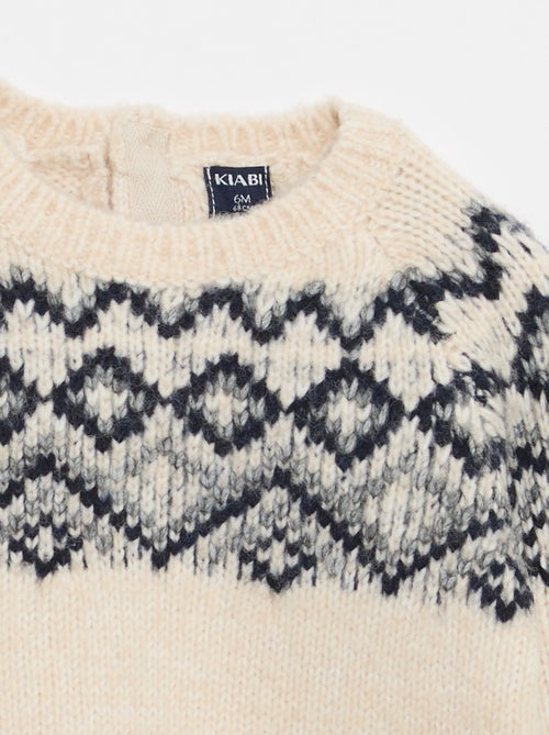 Pull chaud jacquard - Kiabi
