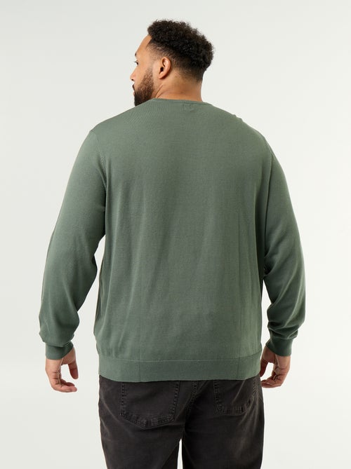 Pull col rond en fine jauge - Kiabi