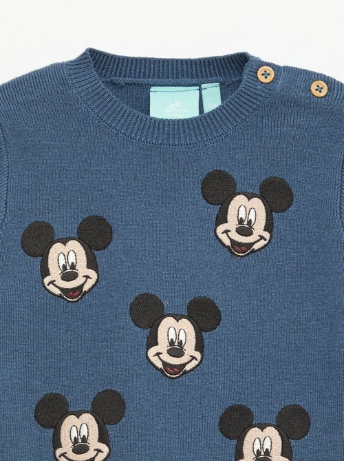 Pull col rond tricot 'Disney' 'Mickey' - Kiabi