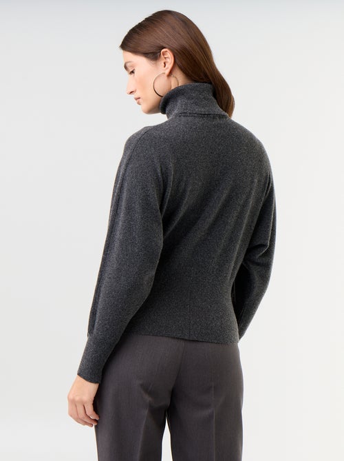 Pull col roulé avec emmanchures chauve-souris - Kiabi