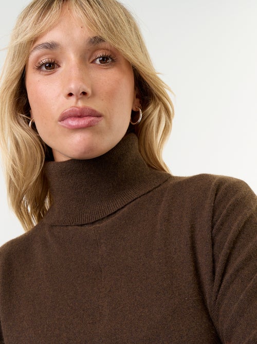 Pull col roulé avec emmanchures chauve-souris - Kiabi