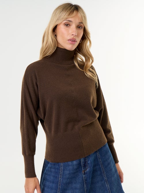 Pull col roulé avec emmanchures chauve-souris - Kiabi