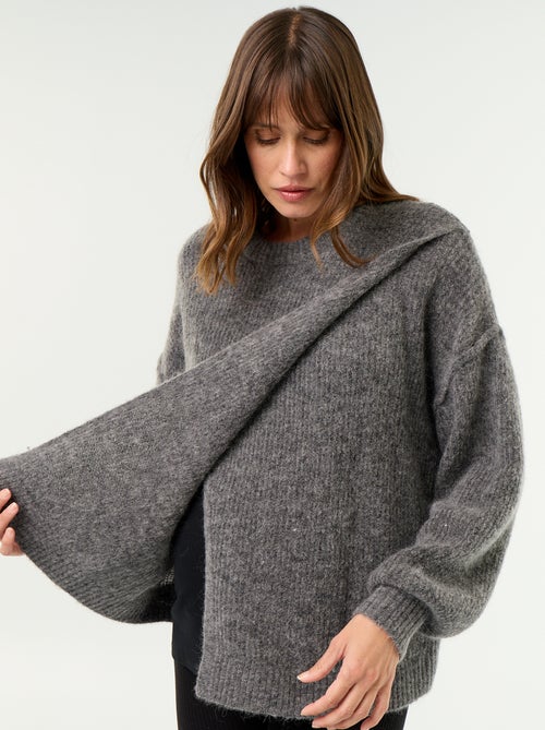 Pull d'allaitement en laine mélangée - Kiabi