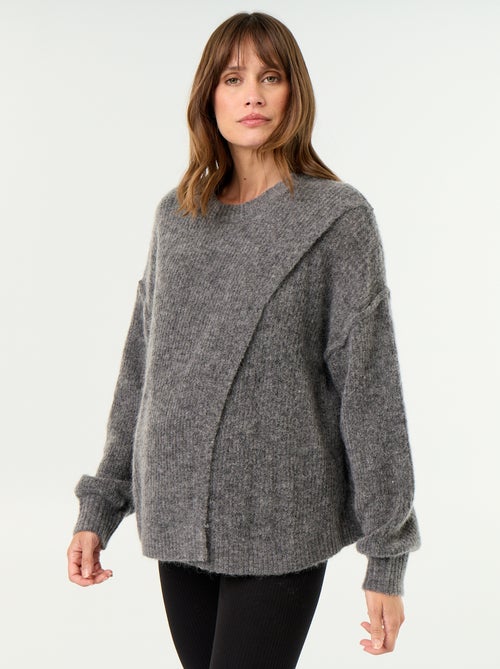 Pull d'allaitement en laine mélangée - Kiabi