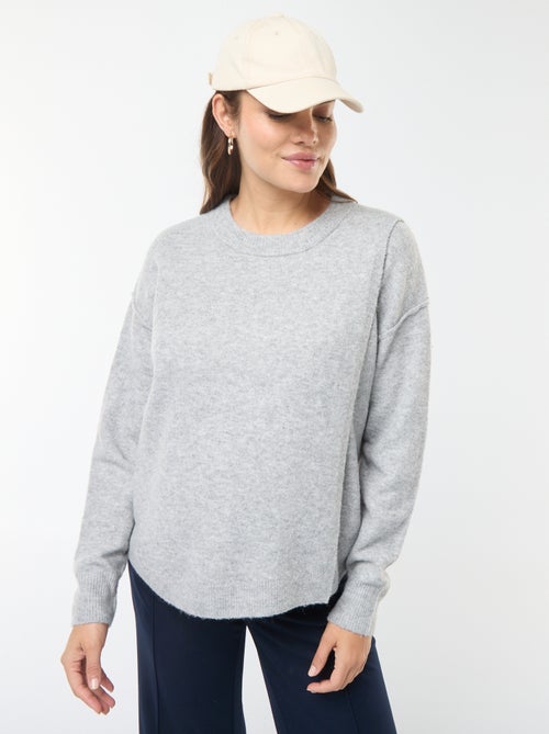 Pull d'allaitement en maille douce - Kiabi