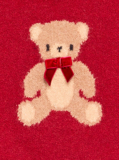 Pull de Noël fine jauge 'ourson' - Kiabi