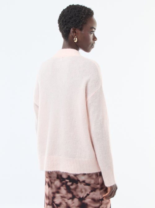 Pull doux en mohair et laine - Kiabi