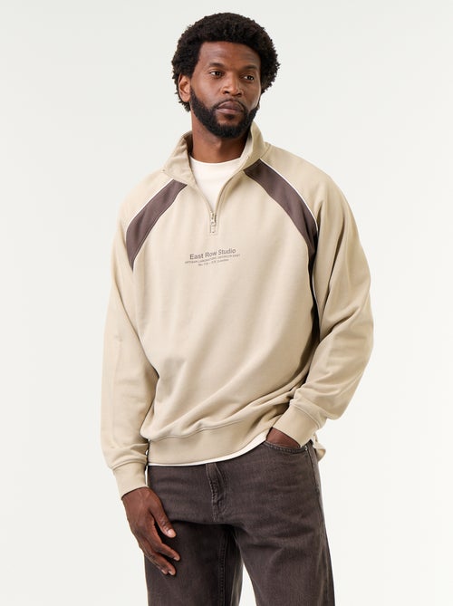 Pull en French Terry col camionneur - Kiabi Pull en French Terry col camionneur - Kiabi