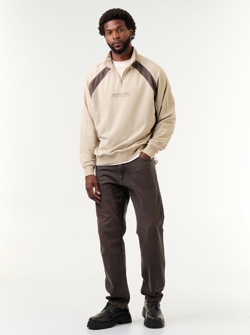 Pull en French Terry col camionneur - Kiabi Pull en French Terry col camionneur - Kiabi