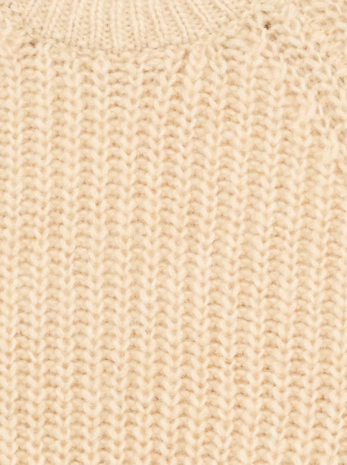 Pull en grosse maille unie - Kiabi