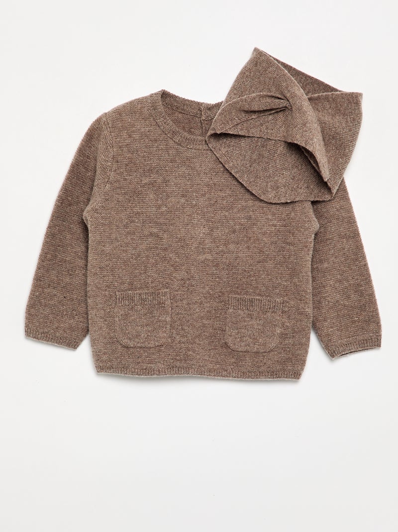 Pull en laine et cachemire - Premium Marron - Kiabi