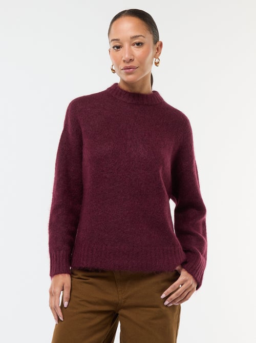 Pull en laine et mohair - Kiabi