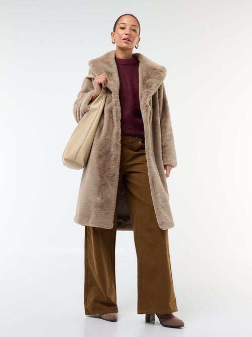 Pull en laine et mohair - Kiabi