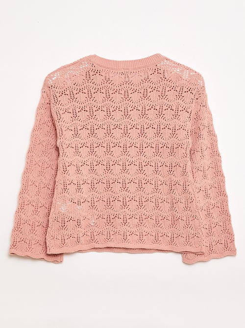 Pull en maille ajourée - Kiabi