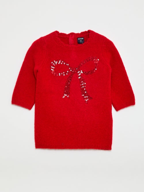 Pull en maille avec animation jacquard - Kiabi