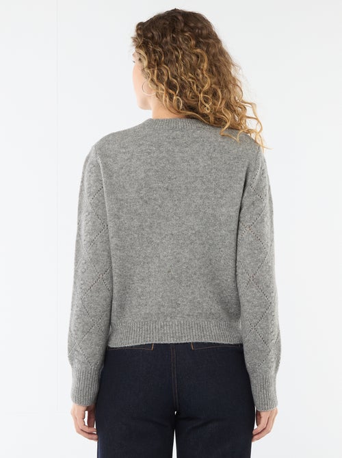 Pull en maille fantaisie - Kiabi