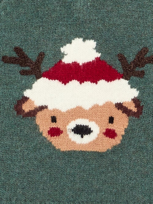 Pull en maille fine jauge 'Noël' - Kiabi