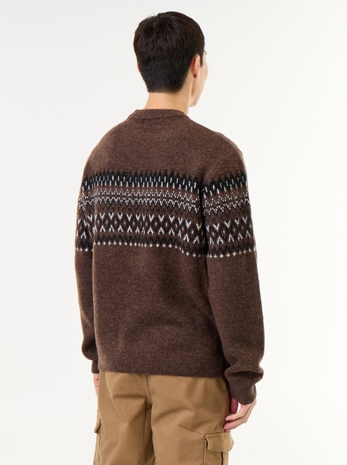 Pull en maille grosse jauge - Noël - Kiabi