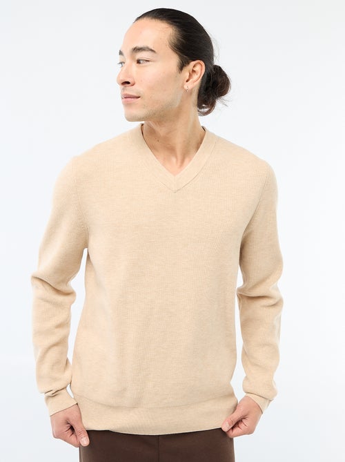 Pull en maille grosse jauge - Kiabi