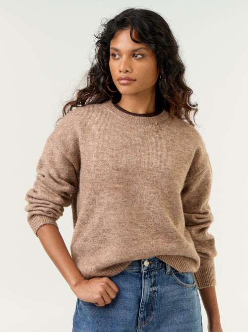 Pull en maille grosse jauge - Kiabi