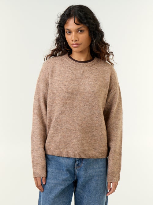 Pull en maille grosse jauge - Kiabi