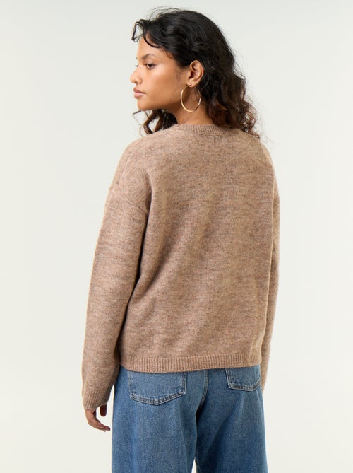 Pull en maille grosse jauge - Kiabi