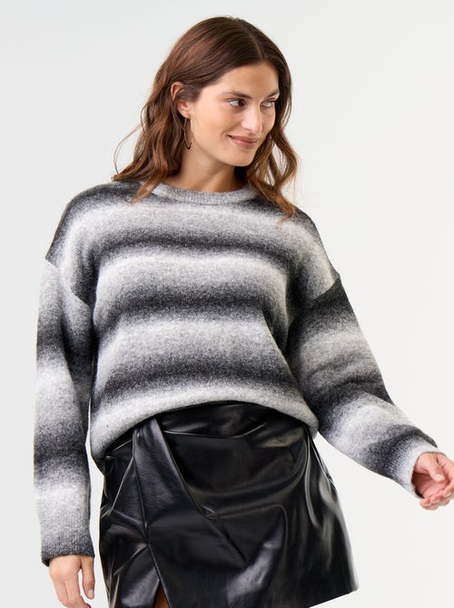 Pull en maille grosse jauge - Kiabi