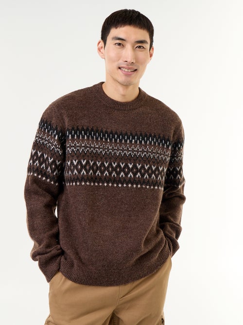 Pull en maille grosse jauge - Kiabi