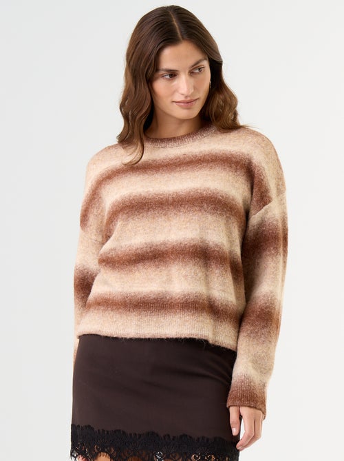 Pull en maille grosse jauge - Kiabi