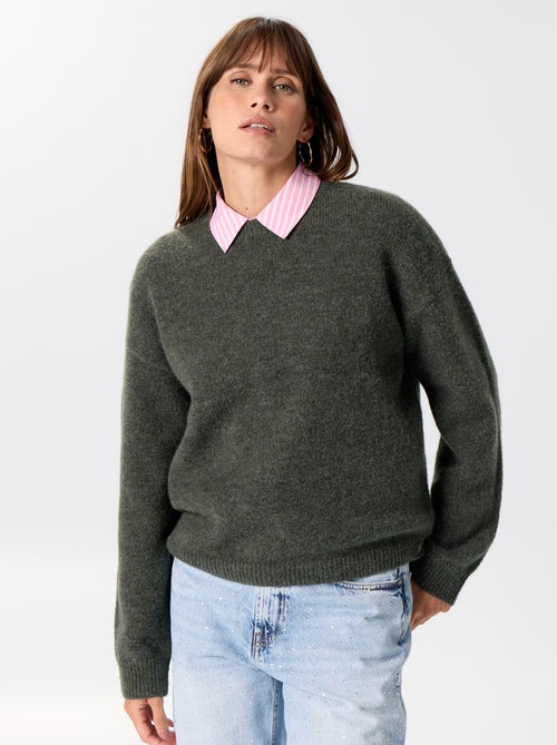 Pull en maille grosse jauge - Kiabi