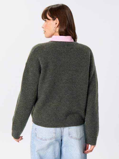 Pull en maille grosse jauge - Kiabi