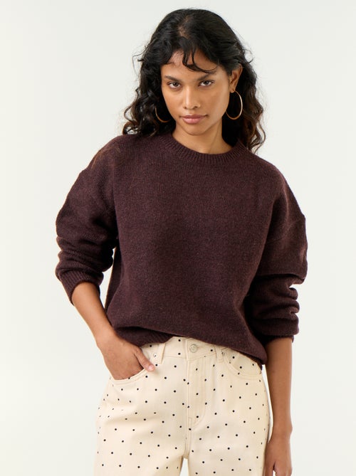 Pull en maille grosse jauge - Kiabi