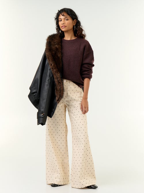 Pull en maille grosse jauge - Kiabi